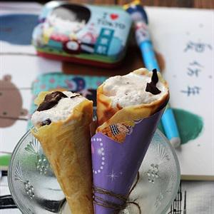 Cách làm kem ốc quế