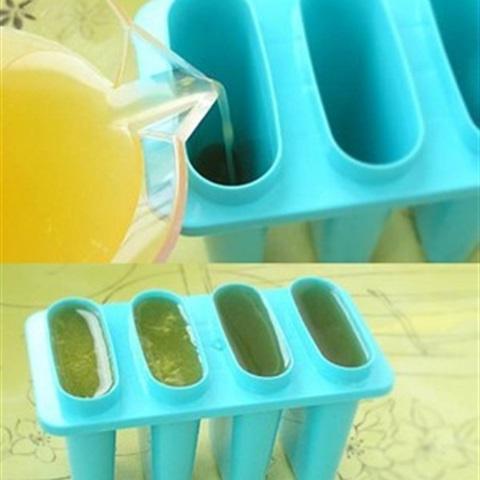 Cách làm kem que cam kiwi