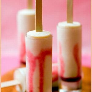 Cách làm kem que dâu vani