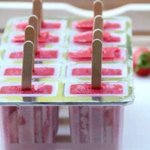 Cách làm kem que dâu