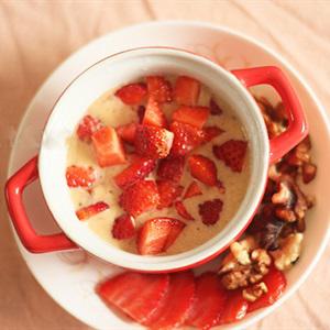 Cách làm kem Semifreddo dâu tây