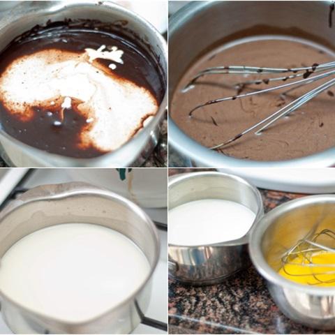 Cách làm kem socola tình yêu