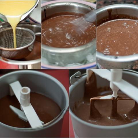 Cách làm kem socola tình yêu