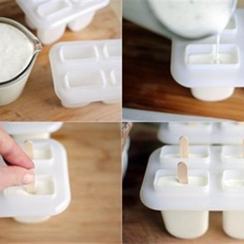 Cách làm kem sữa chua chanh dừa