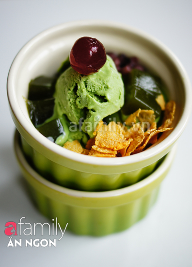 Kem trà xanh mát lạnh thơm ngon