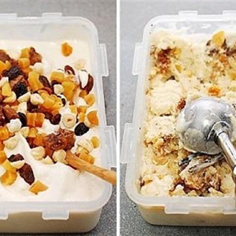 Cách làm kem trái cây khô từ gạo