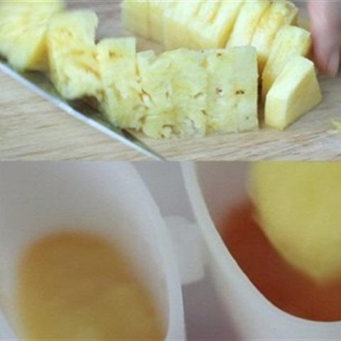 Cách làm kem trái cây ngũ sắc