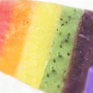 Cách làm kem trái cây ngũ sắc