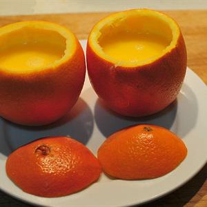 Cách làm kem trứng vị cam