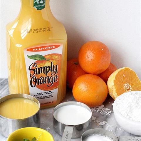 Cách làm kem tươi cam dừa