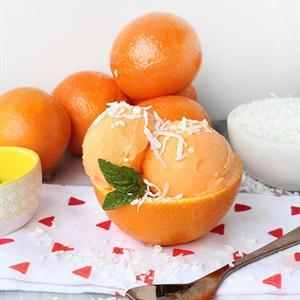 Cách làm kem tươi cam dừa
