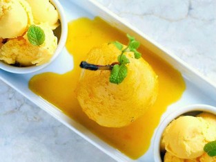 Kem xoài, chanh leo