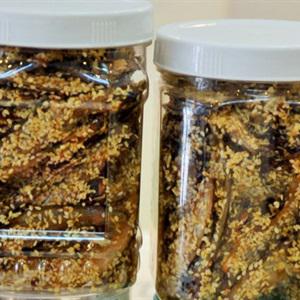 Cách làm khô cá tẩm gừng mè