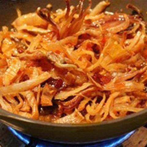 Cách làm khô mực chiên bơ