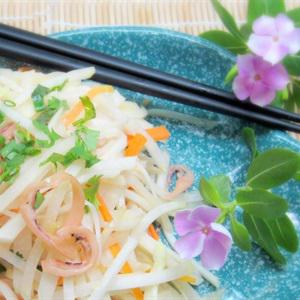 Cách làm khô mực xào su hào