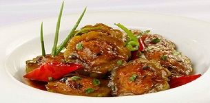 Khổ qua nhồi nấm kho nước tương