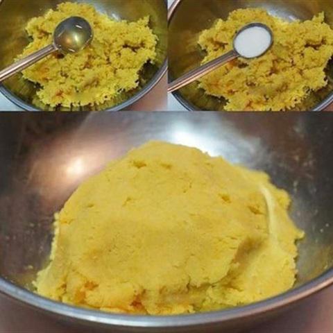 Cách làm khoai lang bọc dâu tây