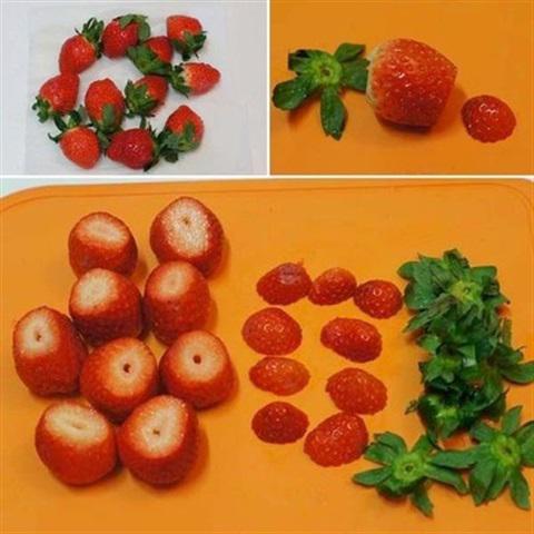 Cách làm khoai lang bọc dâu tây