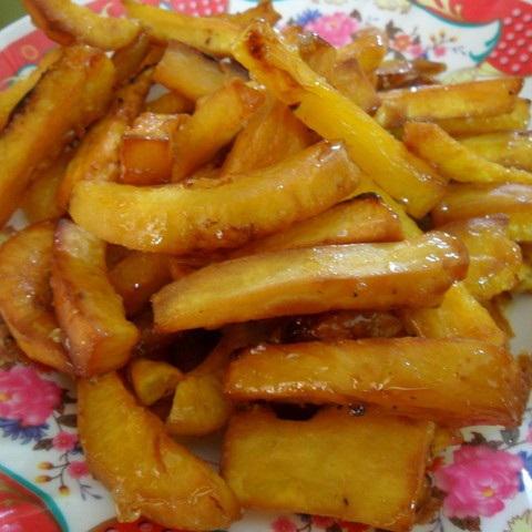 Cách làm khoai lang chiên bơ