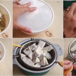 Cách làm khoai lang chiên tẩm bột