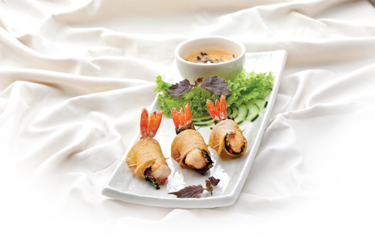 Khoai lang chiên tôm