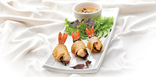 Khoai lang chiên tôm