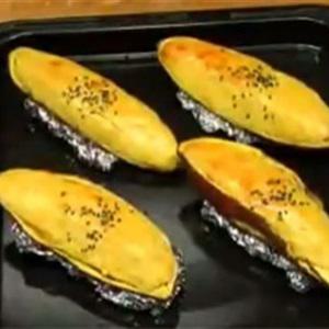 Cách làm khoai lang tẩm mè nướng