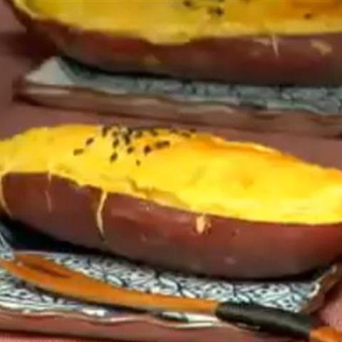 Cách làm khoai lang tẩm mè nướng