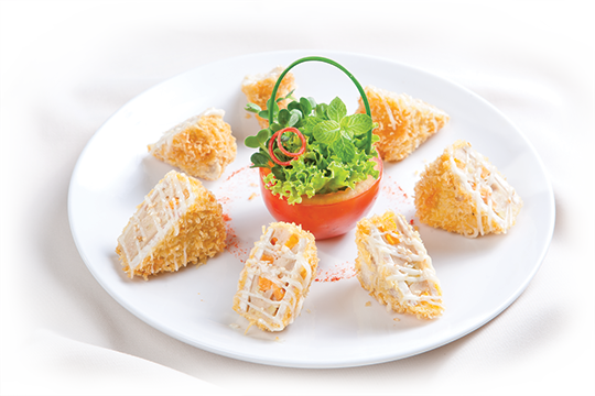 Khoai môn hạt sen chiên xù