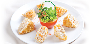 Khoai môn hạt sen chiên xù