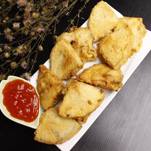 Cách làm khoai môn kẹp thịt chiên giòn