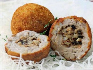 Khoai môn kẹp thịt