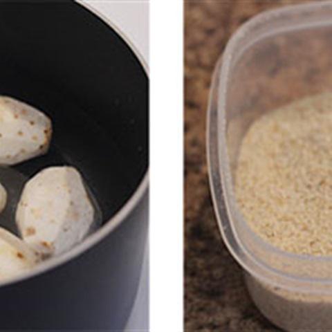 Cách làm khoai môn xiên chiên