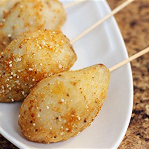 Cách làm khoai môn xiên chiên