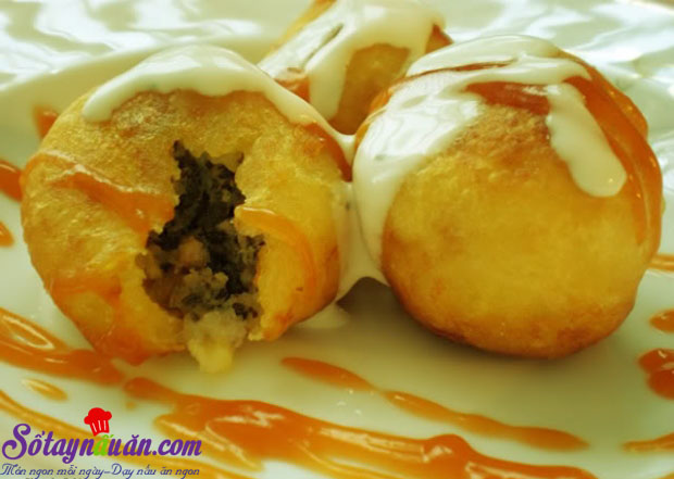 Khoai tây bọc thịt chiên giòn tan