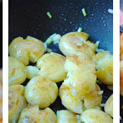 Cách làm khoai tây chiên hành muối