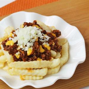 Cách làm khoai tây chiên sốt thịt bò