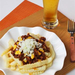 Cách làm khoai tây chiên sốt thịt bò