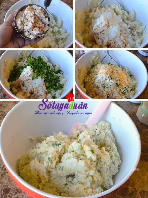 Khoai tây chiên viên cá ngừ thơm ngon cho bữa tối