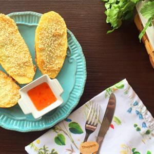 Cách làm khoai tây kẹp thịt chiên giòn