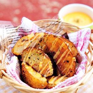 Cách làm khoai tây rán phô mai