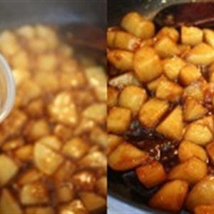 Cách làm khoai tây sốt nước tương