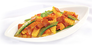 Khoai tây xào ba rọi xông khói