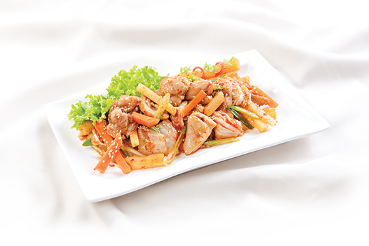 Khoai tây xào kim chi