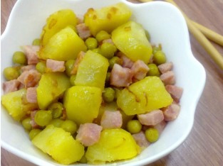 Khoai tây xào thịt nguội