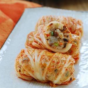 Cách làm kim chi cuộn cơm