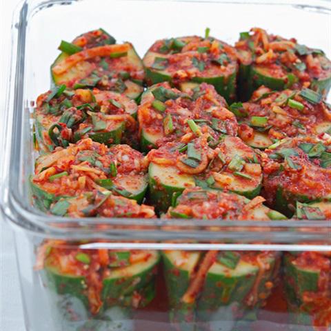 Cách làm kim chi dưa leo