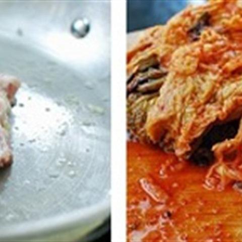 Cách làm kim chi kho thịt