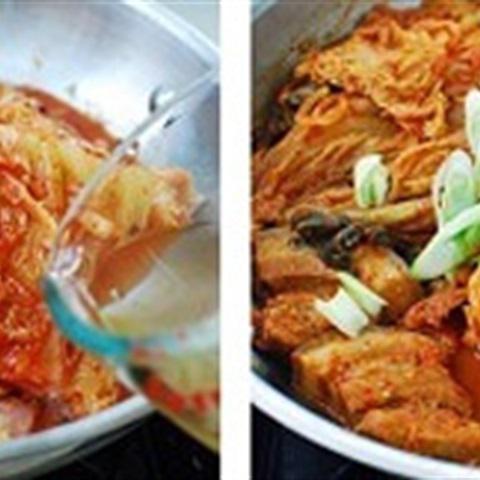Cách làm kim chi kho thịt