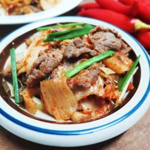 Cách làm kim chi xào thịt bò